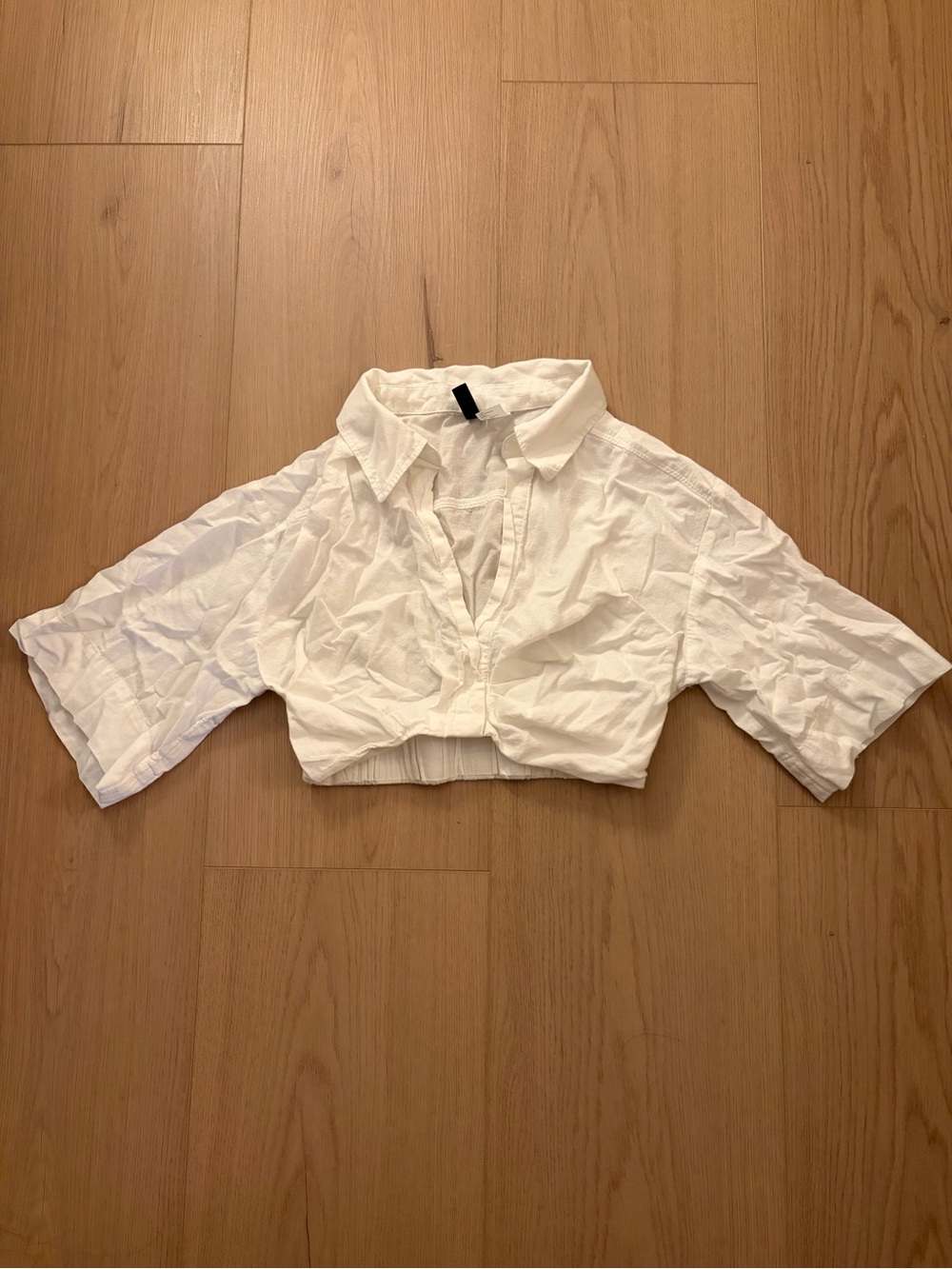 H&M White Cropped Top